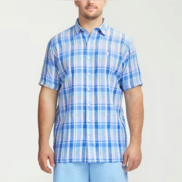 NWT - IZOD Men's Big & Tall Classic Fit Shirt - Cornflower Blue - Size XLT - Picture 2 of 16